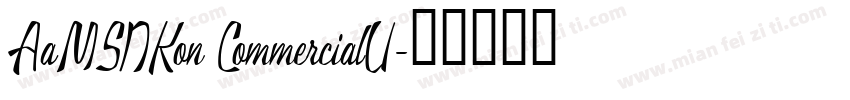 AaMSNKon CommercialU字体转换